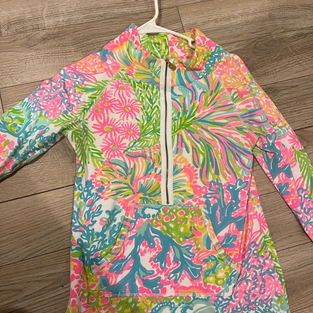 Lily Pulitzer popover quarter zip sweatshirt